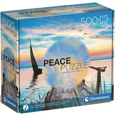 Peace Puzzle: Mirni povjetarac 500-dijelni puzzle - Clementoni