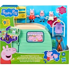 Peppa Pig tri mala praščića – set za igru s kamp-prikolicom i figuricama - Hasbro