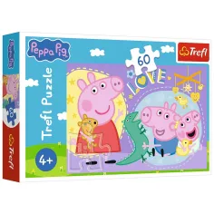 Peppa praščić 60-dijelni puzzle - Trefl