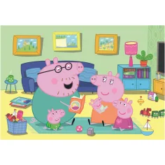 Peppa Prase obiteljska zabava 60-dijelni Supercolor puzzle - Clementoni slika 2