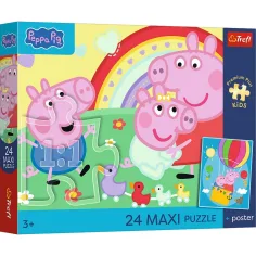Peppa prasica 24 kom Maxi puzzle - Trefl