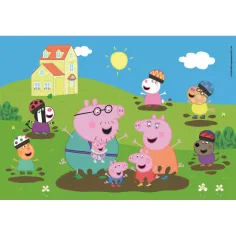 Peppa prasica Veselo skakanje po lokvama 104 komadni maxi puzzle – Clementoni slika 2