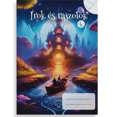 Pišem i crtam 4. razred 2 u 1 bilješka s linijama i glatka A/5