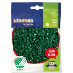 PlayBox: 5mm MIDI pegljivi biseri 1000 komada u tamnozelenoj boji