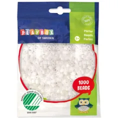 PlayBox: 5mm MIDI pegljivi perle 1000 komada u bijeloj boji