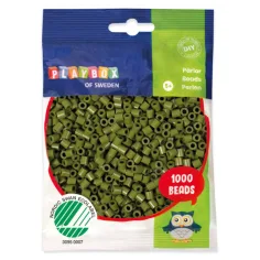 PlayBox: 5mm MIDI perle za peglanje 1000 komada u maslinasto zelenoj boji
