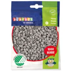 PlayBox: 5mm MIDI pegljivi perle 1000 komada u svijetlosivoj boji