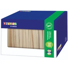 PlayBox: Drvena prirodna lopatica set u kutiji 1000 kom.