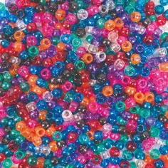 PlayBox: Prozirni šareni glitter perle set 1000 kom