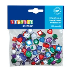 PlayBox: Samoljepljivi kristalni kamenčići 150 kom 10-14mm