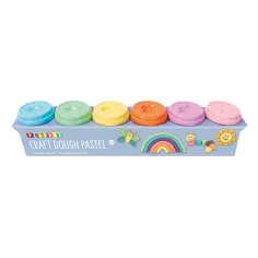 PlayBox: Set plastelina u pastelnim bojama od 6 komada