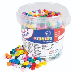 PlayBox: Šareni set plastičnih perli za navođenje od 1200 komada u kanti