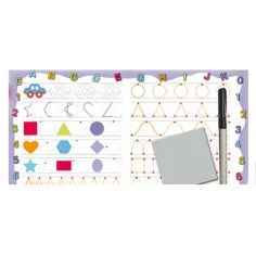 Razvojna ploča za crtanje s brisivim flomasterom: Oblici - D-Toys slika 2
