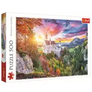 Pogled na dvorac Neuschwanstein Puzzle od 500 dijelova - Trefl