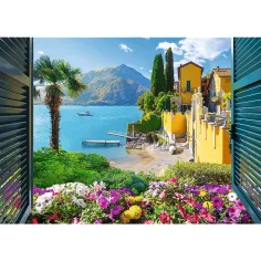 Pogled na jezero Como 1000-dijelni puzzle - Trefl slika 2