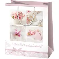 Povodom Vašeg vjenčanja! poklon vrećica srednje veličine ukrašena natpisima 18x10x23cm