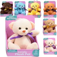 Prekrasan mekani plišani medo s ljepljivim diskom u raznim bojama 16cm 1kom