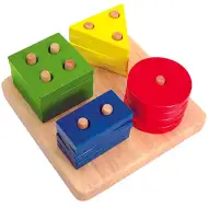 Prepoznaj boje i oblike - drvena igračka