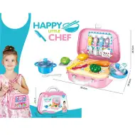 Prijenosna pink kuhinja sa dodacima 21kom