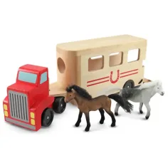 Drveni kamion za konje - Melissa & Doug slika 2