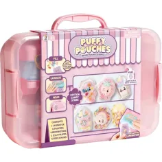 Puffy Pouches: Pufi charm dizajn set - šećerna vuna