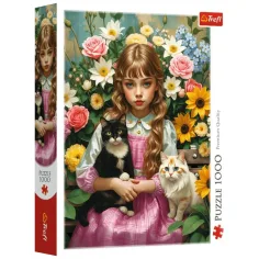 Puzzle s mačkama za djevojčice 1000 kom - Trefl