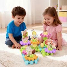 Quercetti: PlayEco+ Garden Gears igračka za slaganje sa zupčanicima, 34 dijela slika 4