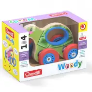 Quercetti: Woody drvena kornjača na guranje