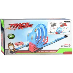 Racing Track Set trkaćih staza od 32 dijela sa spiralnom petljom i 2 auta na povlačenje 1/64 slika 3