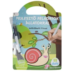 Razvojni zadaci s životinjama za brisanje flomasterom - D-Toys