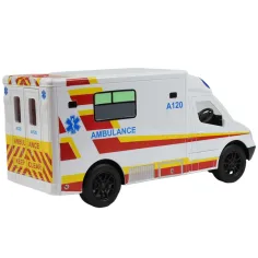 RC daljinski upravljač Bijela ambulanta sa svjetlosnim efektima 2,4 GHz 1/12 omjer 30cm slika 3