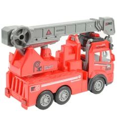 RC dizalica na daljinsko upravljanje, vatrogasno vozilo sa svjetlosnim efektima, 1/43, 27 MHz, 20 cm slika 3