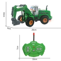 RC Zeleni traktor sa utovarivačem na daljinsko upravljanje 1/30 27MHz slika 2