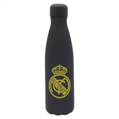 Real Madrid Nehrđajući dvostruki crni-zlatni čelični boca 500ml