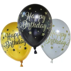 Rođendanska balon "Sretan rođendan" s natpisom 6kom set