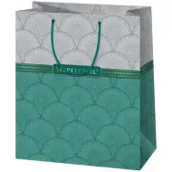 Sa ljubavlju! elegantna velika poklon torba sa zlatnim umetcima 26x13x33cm