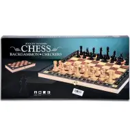 Šah 3u1 drveni set 34cm