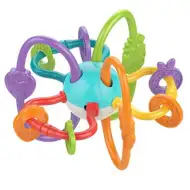 Šarena dječja lopta sa zvečkom