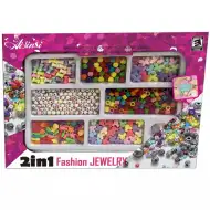 Šareni niz bisera sa perlicama sa slovima