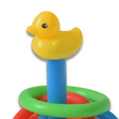 Šareni set za igru ​​bacanja obruča patke slika 4