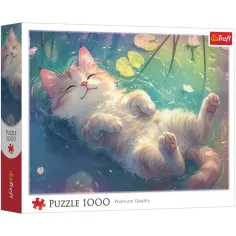 Savršeno opuštanje mačaka 1000-dijelni puzzle - Trefl