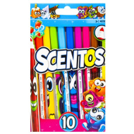 Scentos 10 tankih flomastera intenzivne boje sa mirisom