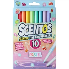 Scentos Mirisni, fini linijski flomaster, pastelne boje, 10 kom