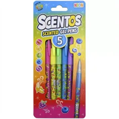 Scentos Mirisni gel olovka, 5 kom - neonske boje