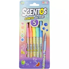Scentos Mirisni gel olovka, 5 kom - pastelne boje