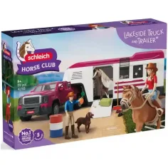 Schleich: Kamion za konje s terenskim vozilom i konjima (42705)
