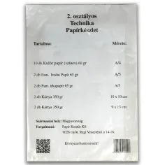 Set papira za tehniku 2. razreda 18 kom.