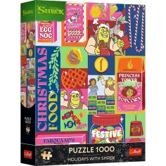 Shrekova Božić 1000-dijelna Xmas premium puzzle - Trefl