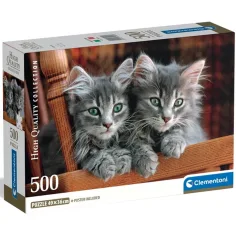 Sivi mačići 500 kom HQC kompakt puzzle - Clementoni