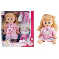 Smeđokosa beba sa zvukom i dodacima